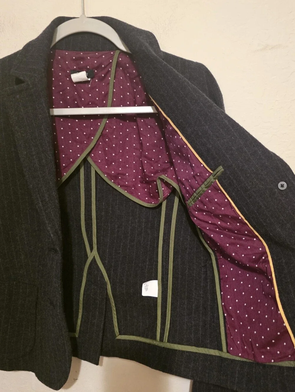 J.CREW Women's Black Pinstripe Wool Blazer Jacket Size 0